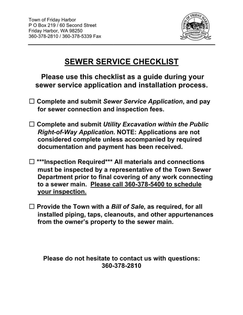Large thumbnail of Friday Harbor Sewer Service Application