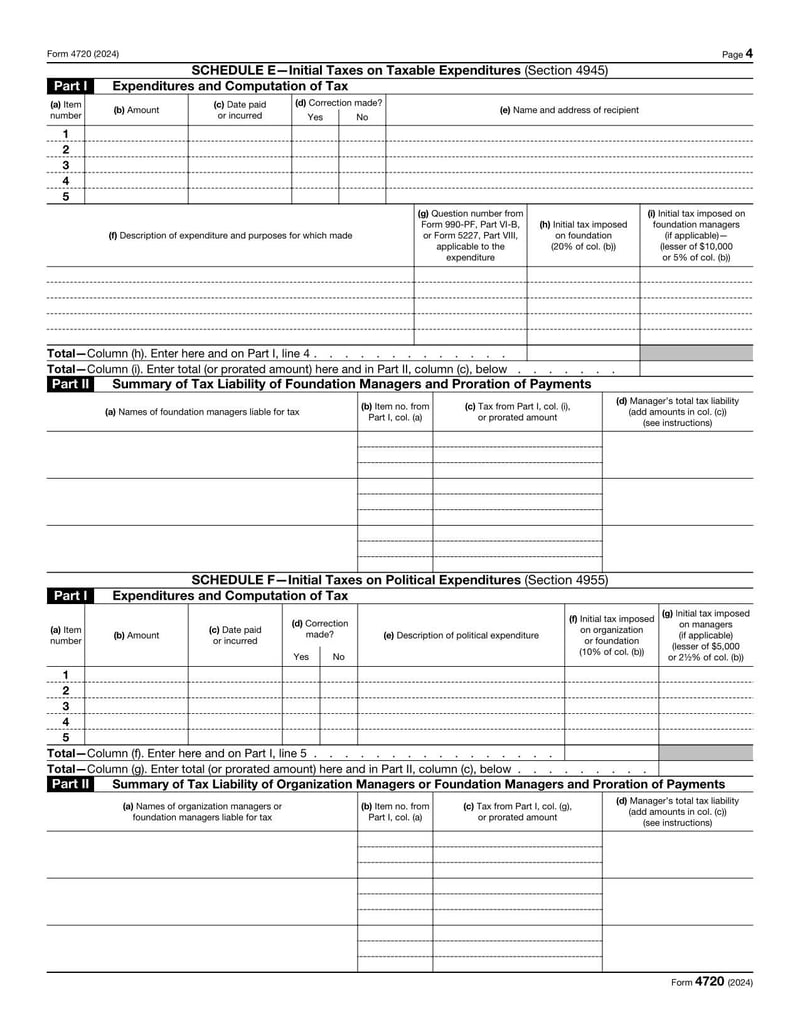 Large thumbnail of Form 4720 - 2024