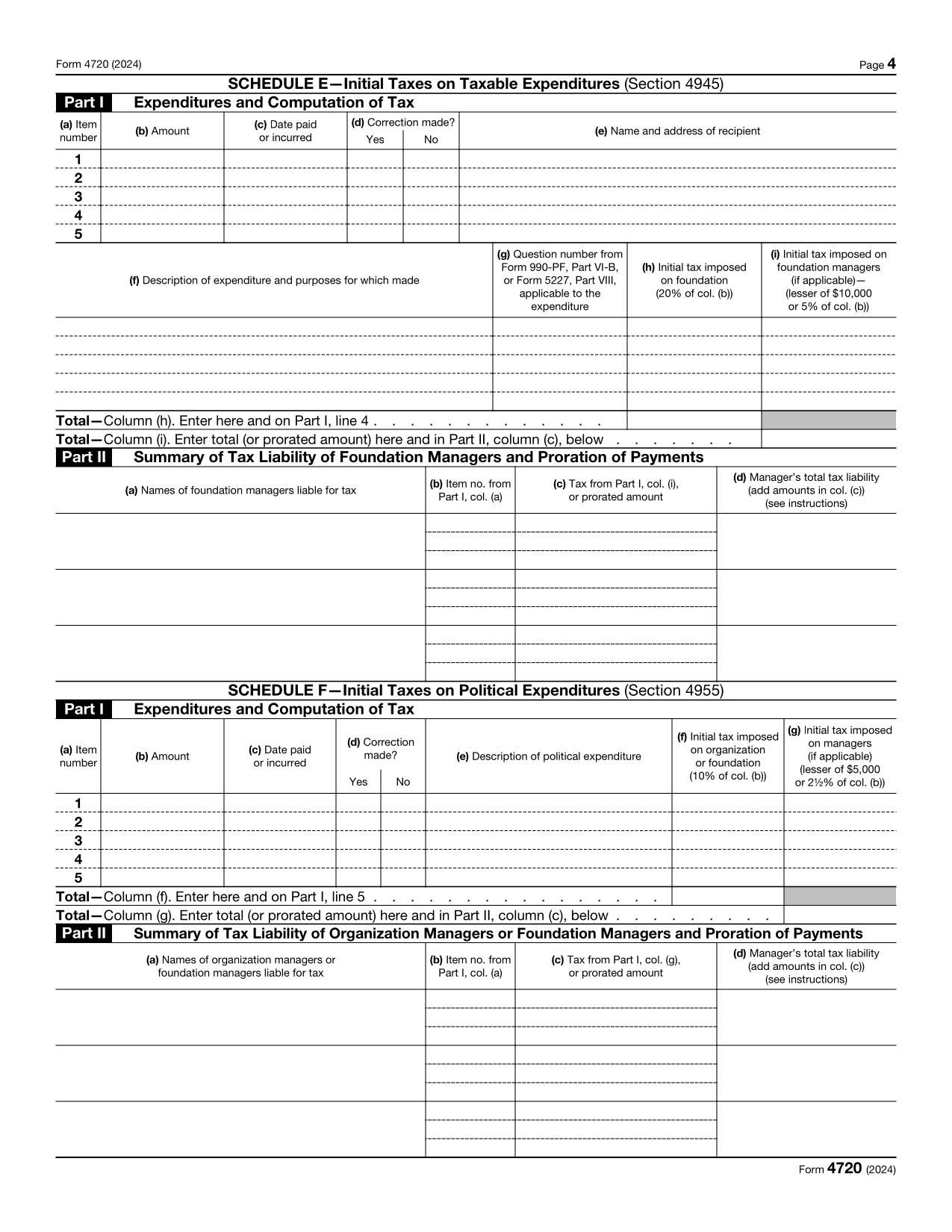 Form 4720 | Fill and sign online with Lumin