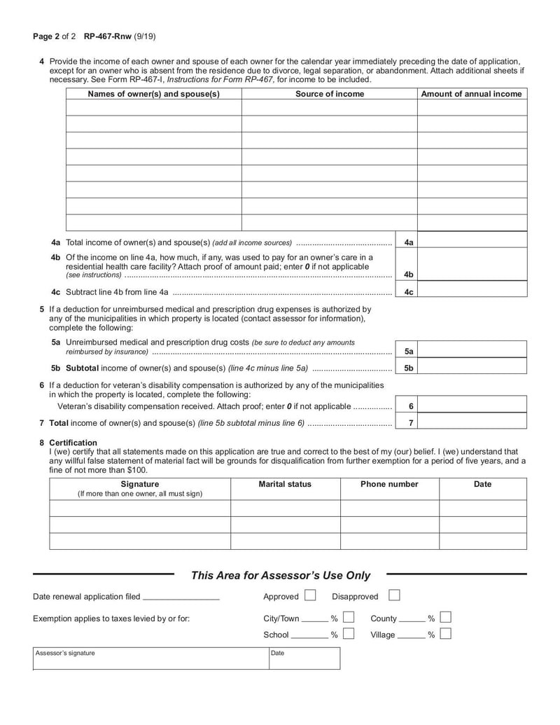 Large thumbnail of RP-467-RNW Form - Sep 2019