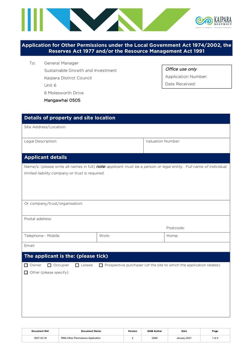 Large thumbnail of MT Other Permissions Application Form V2 - Jan 2021