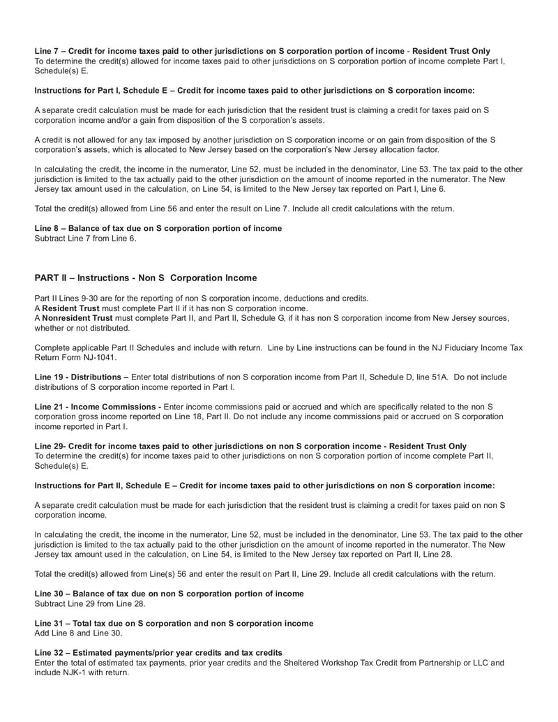 Large thumbnail of Form NJ-1041SB - Jan 2017