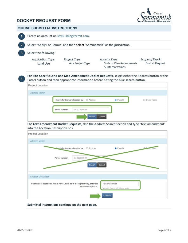 Large thumbnail of Docket Request Form - Jan 2022