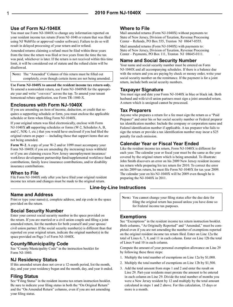 Large thumbnail of Form 1040X - Apr 2013
