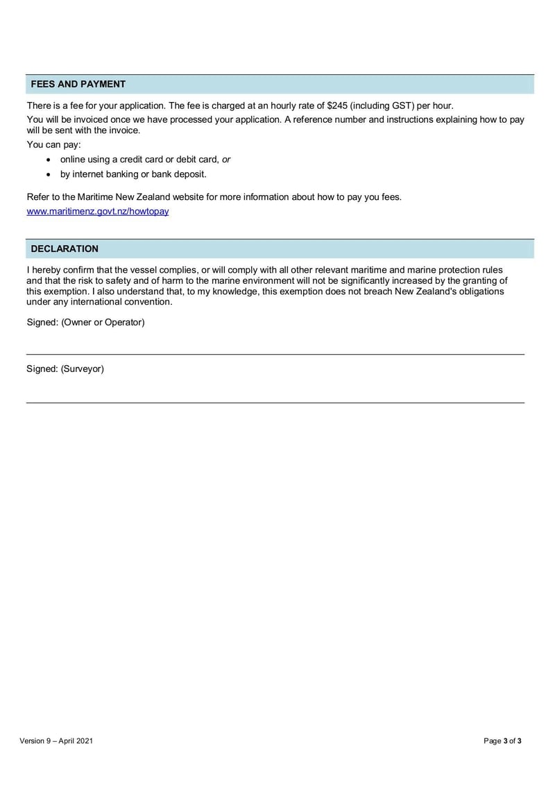 Large thumbnail of Exemption Form Maritime Rules - Apr 2021