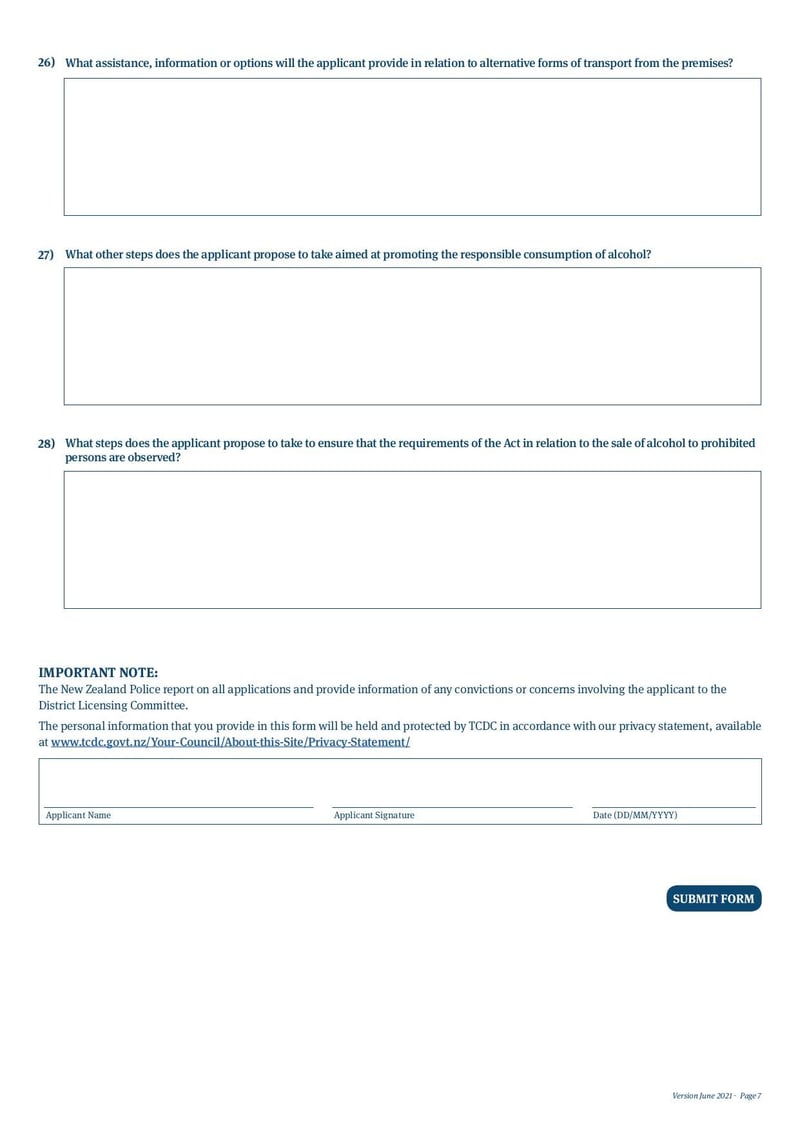 Large thumbnail of Special Licence Application Form - Jun 2021