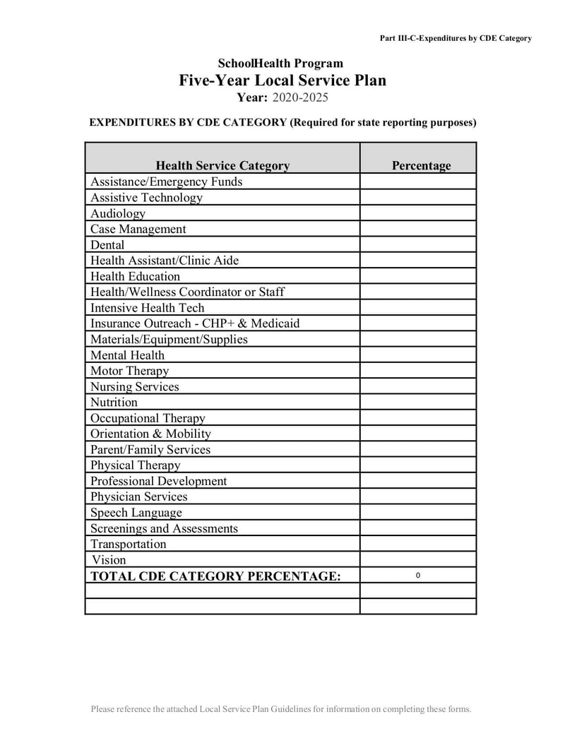 Large thumbnail of School Health Services Program Five-Year Local Service Plan - Jan 2020