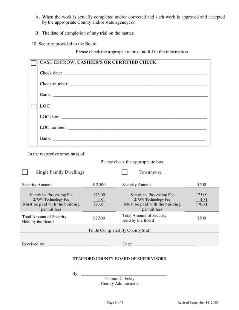 Large thumbnail of E&S Lot Performance Guarantee Form - Feb 2019