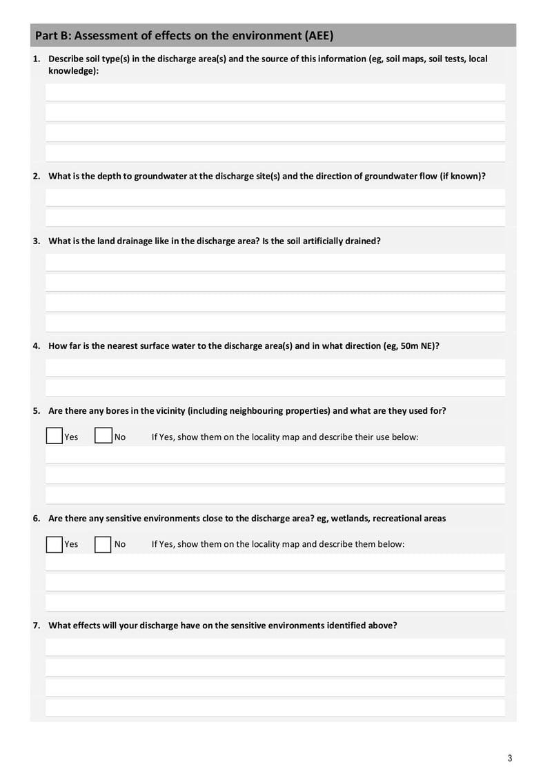Large thumbnail of Form 3a Discharge Permit Application General Discharges to Land - Mar 2021
