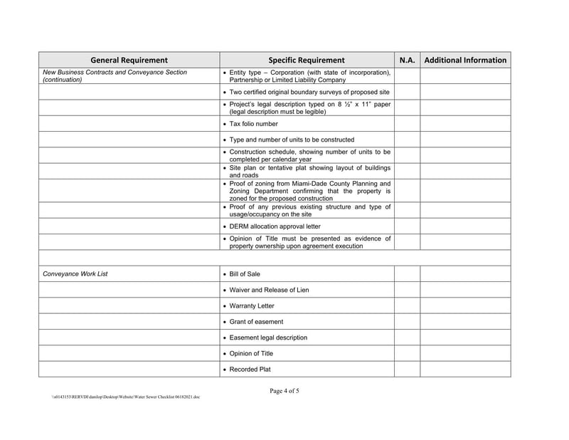 Large thumbnail of Miami-Dade Plan Review Checklist