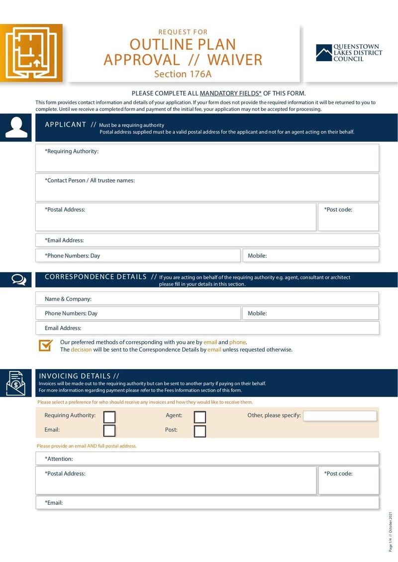 Large thumbnail of Form Outline Plan Approval Waiver - Oct 2021
