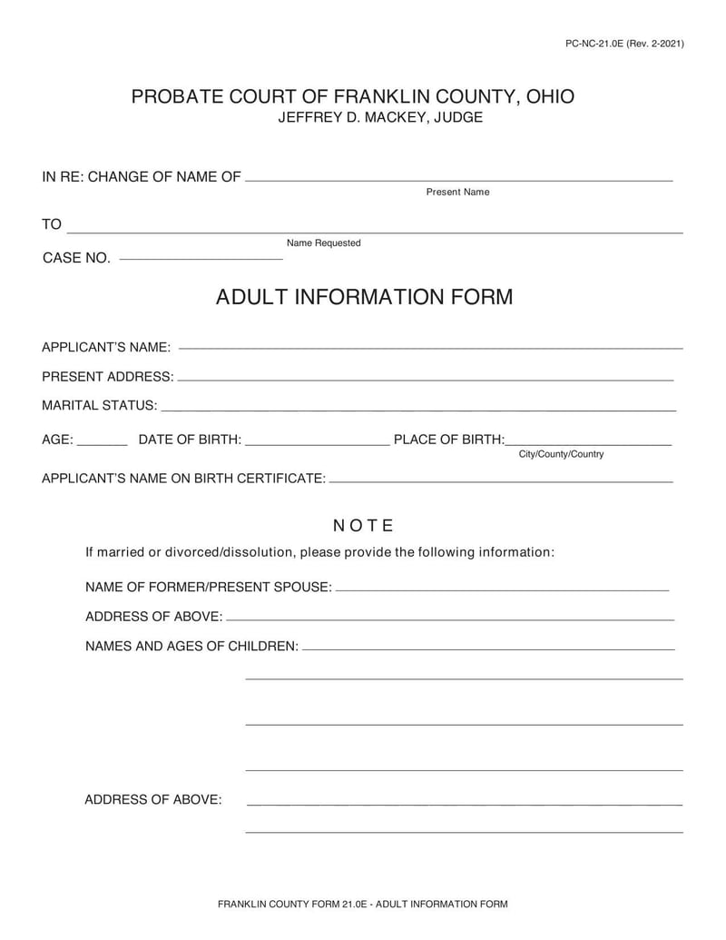 Large thumbnail of Form NC-21.0