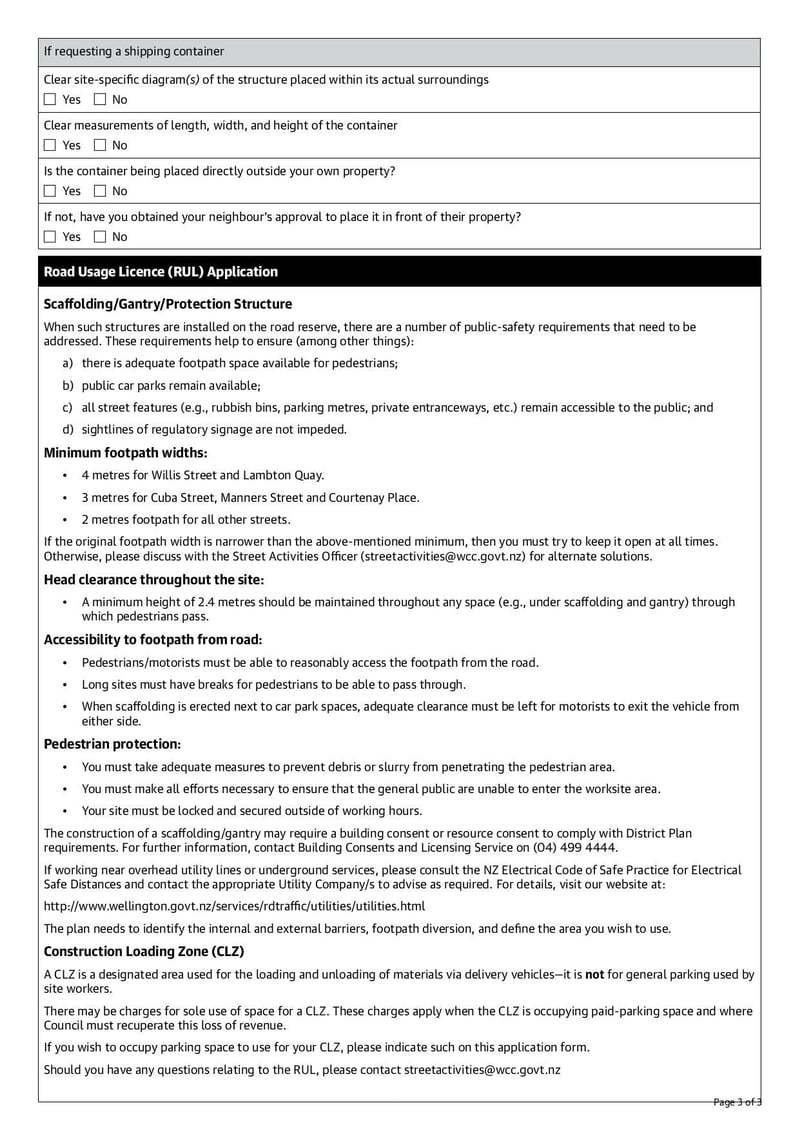 Large thumbnail of Road Usage Licence - Jan 2022