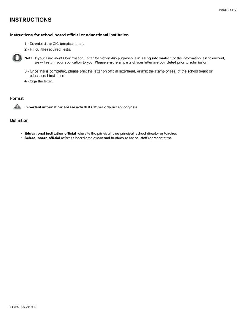 Large thumbnail of Form CIT 0550 E - Jun 2015