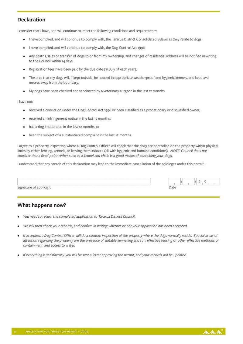 Large thumbnail of Application for Three Plus Permit Dogs - Jun 2022