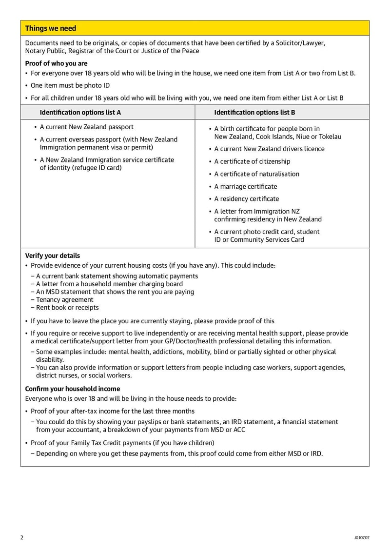 Large thumbnail of City Housing Application Form - May 2021