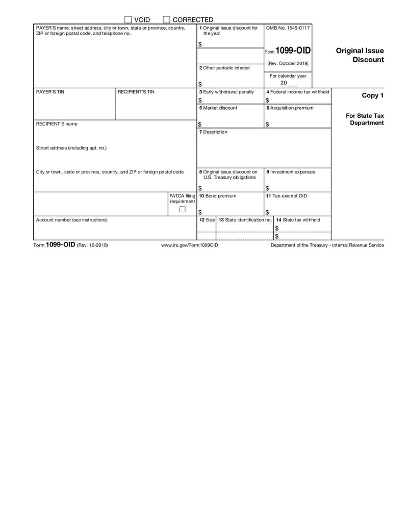 Large thumbnail of Form 1099-OID - Oct 2019