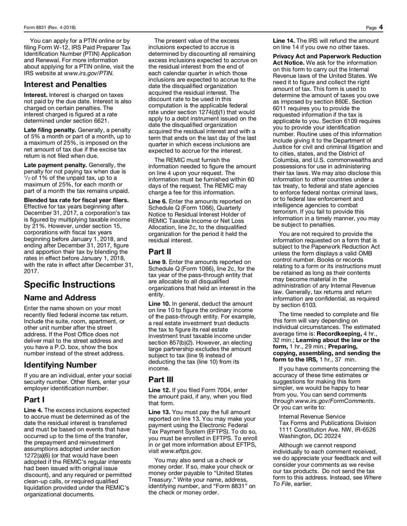 Large thumbnail of Form 8831 - Apr 2018