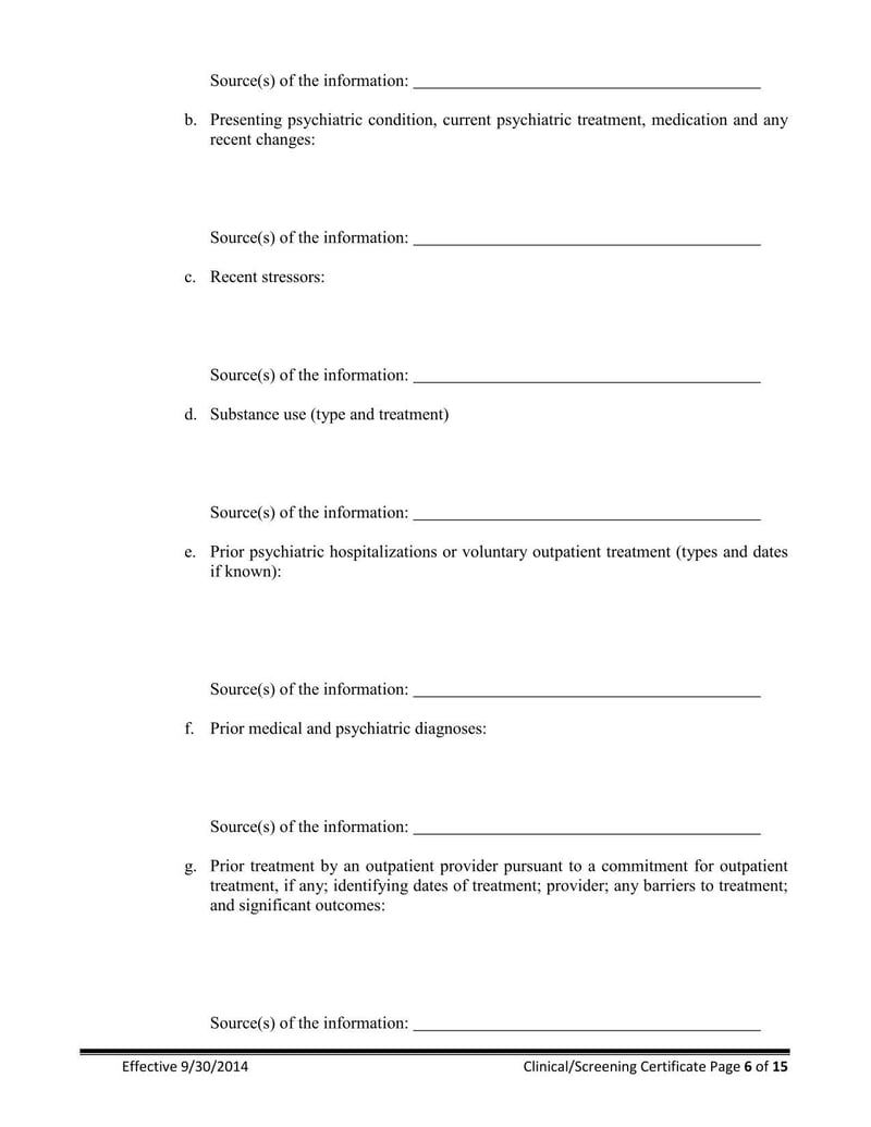 Large thumbnail of New Jersey Clinical Screening Certificate for Involuntary Commitment of Mentally Ill Adults