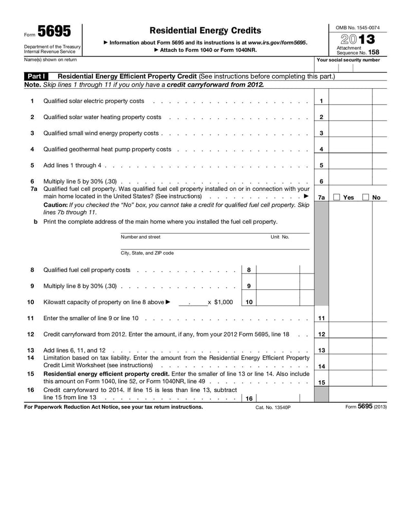 Large thumbnail of Form 5695 - Oct 2013
