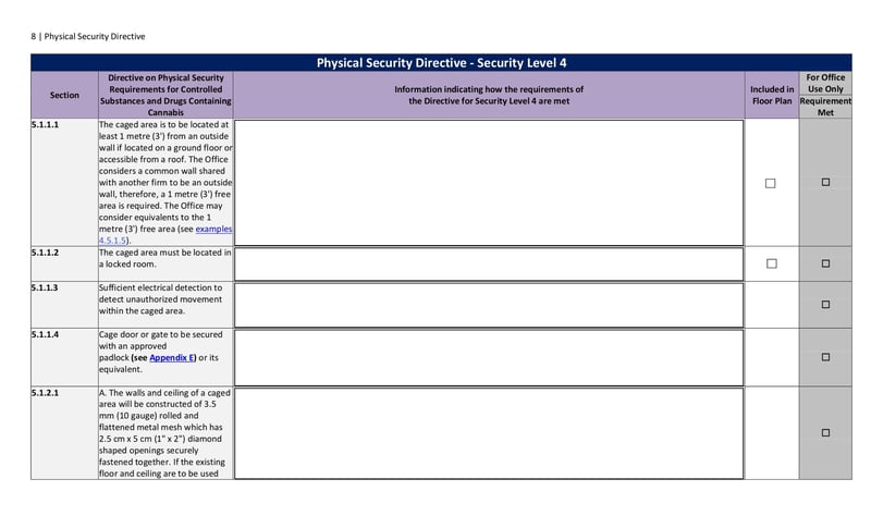 Large thumbnail of Physical Security Directive Security Level 4 - Mar 2019