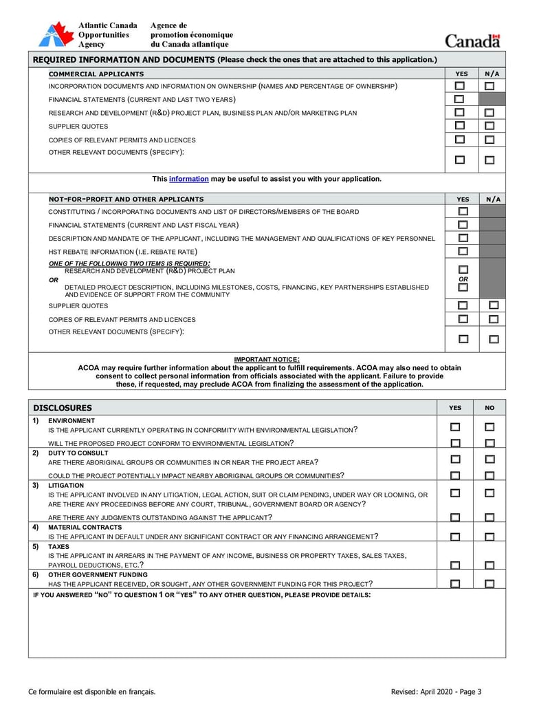 Large thumbnail of Application for Financial Assistance - Apr 2020