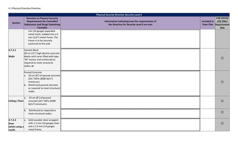 Large thumbnail of Physical Security Directive Security Level 6 - Mar 2019