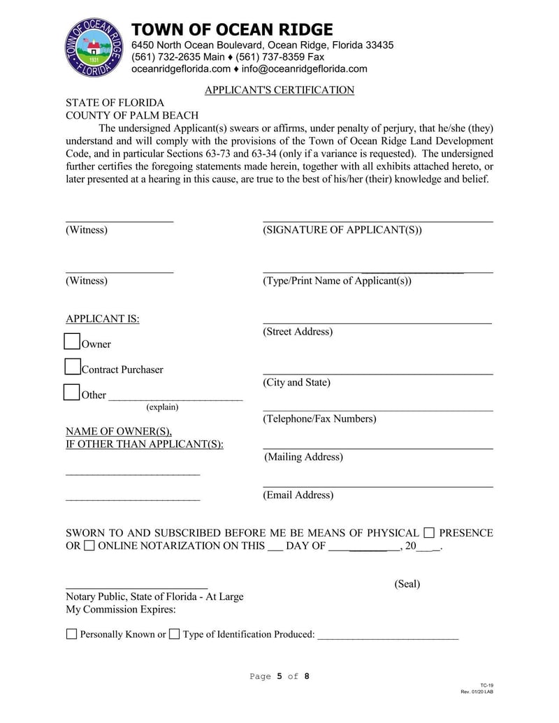 Large thumbnail of Form TC-19