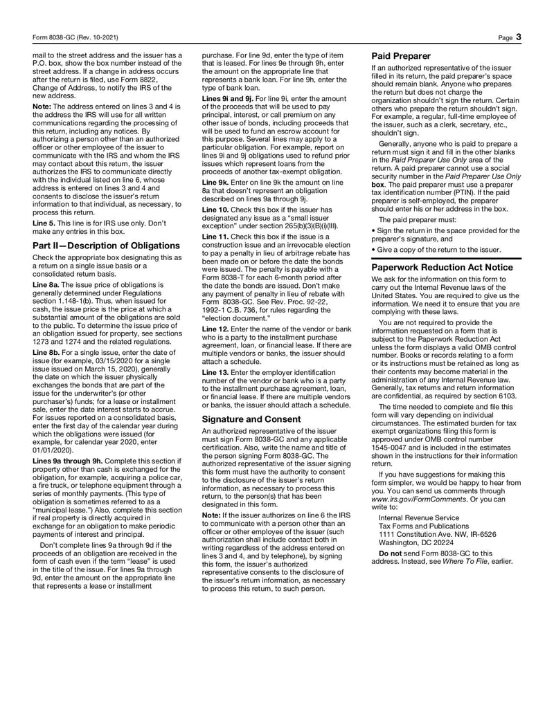 Large thumbnail of Form 8038-GC - Oct 2021