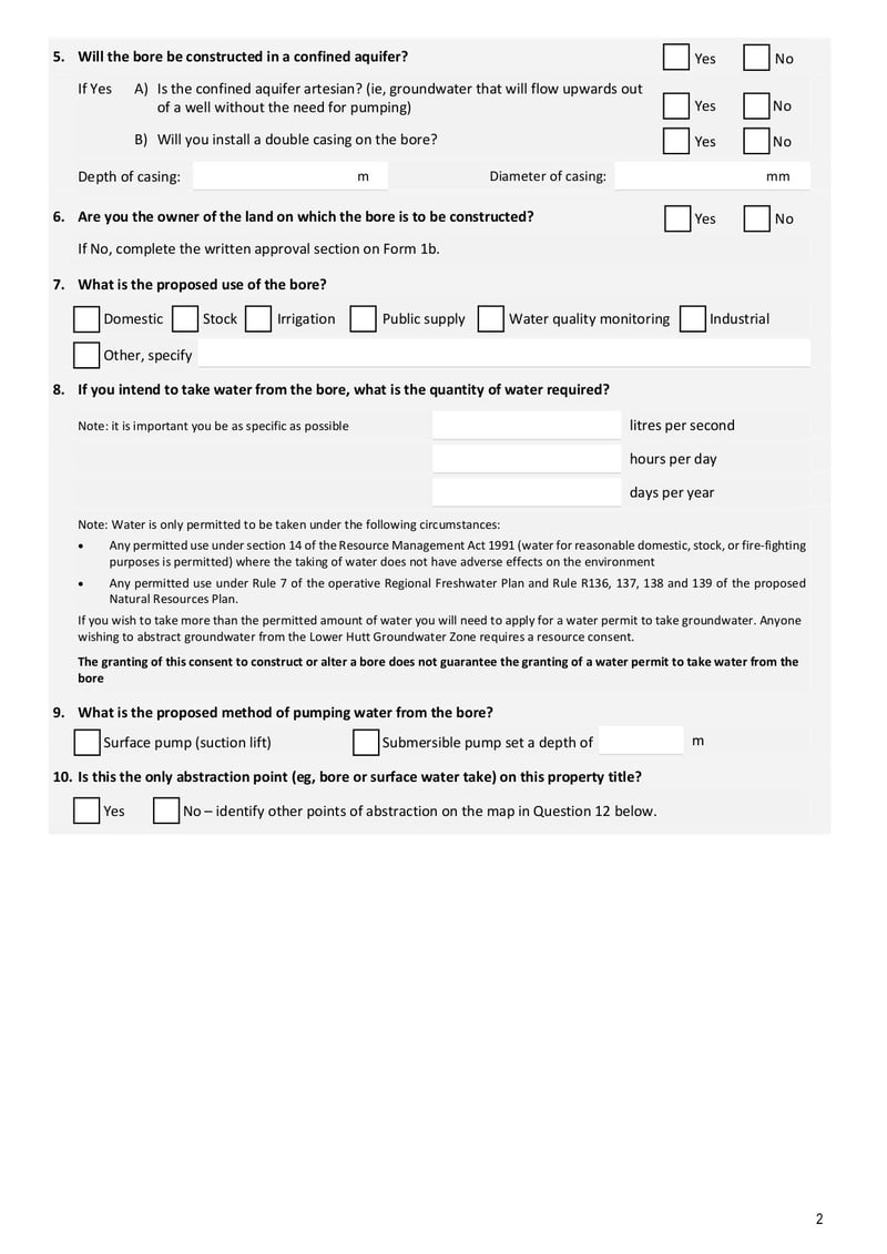 Large thumbnail of Form 6b Land Use Consent Application to Construct or Alter a Bore - Mar 2021