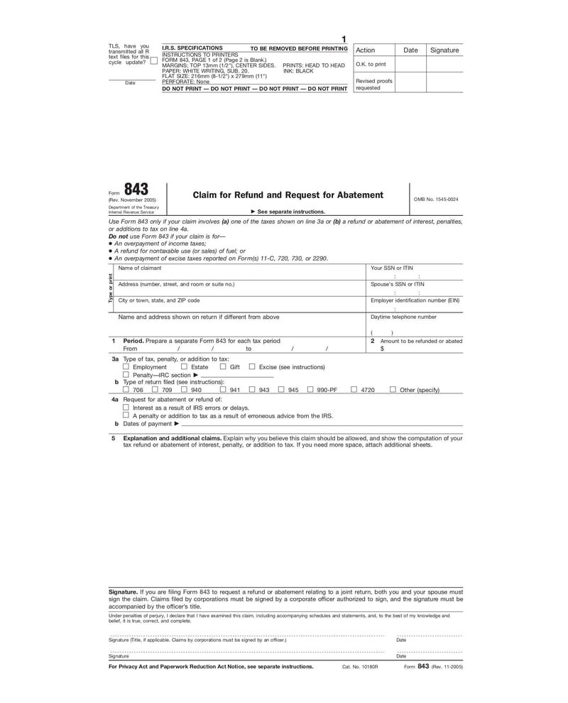 form 843 | fill and sign online with lumin