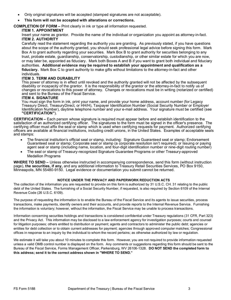 Large thumbnail of FS Form 5188 - Feb 2022