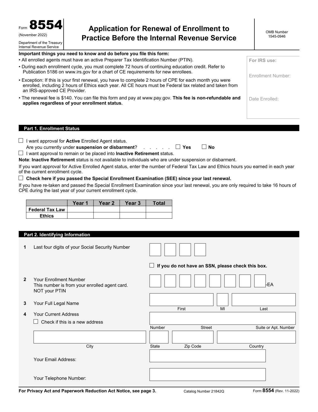 Form 8554 | Fill and sign online with Lumin