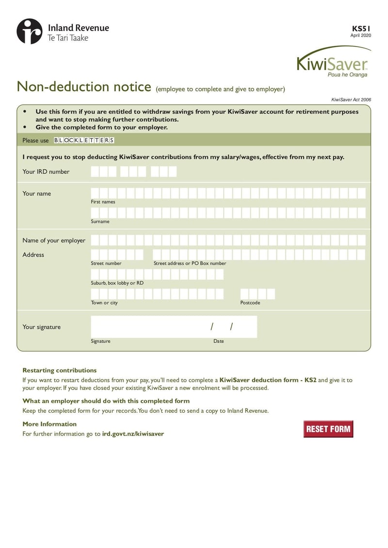 Large thumbnail of Form KS51 - Apr 2020