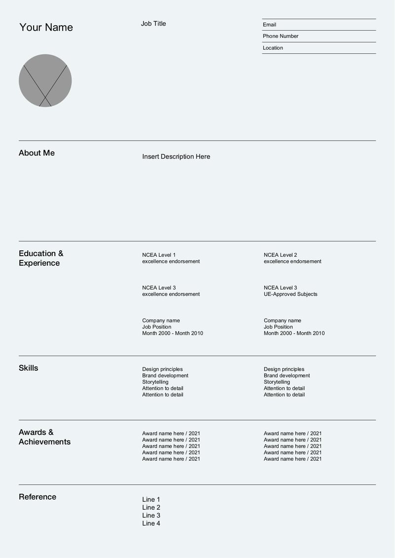 Large thumbnail of Student Resume Template 