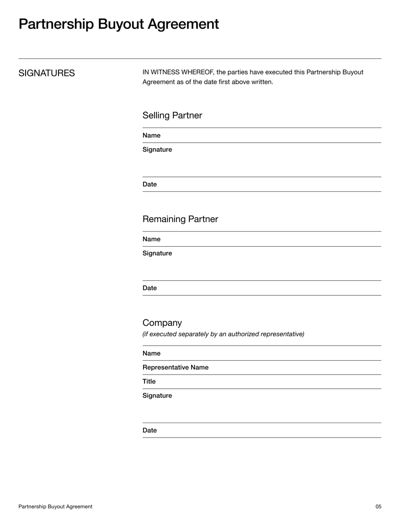 Partnership Buyout Agreement detailing the terms for purchasing a partner’s interest, valuation, payment terms, and transfer of ownership under US law