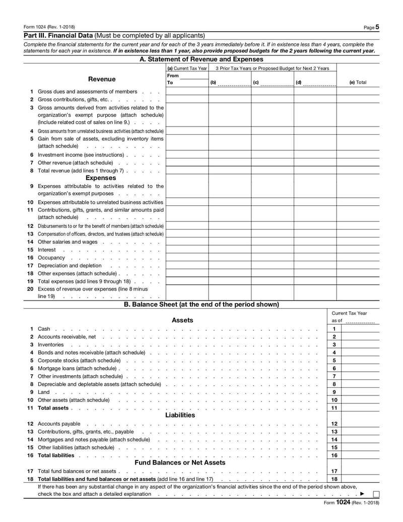 Thumbnail of Form 1024 - Jan 2018 - page 6