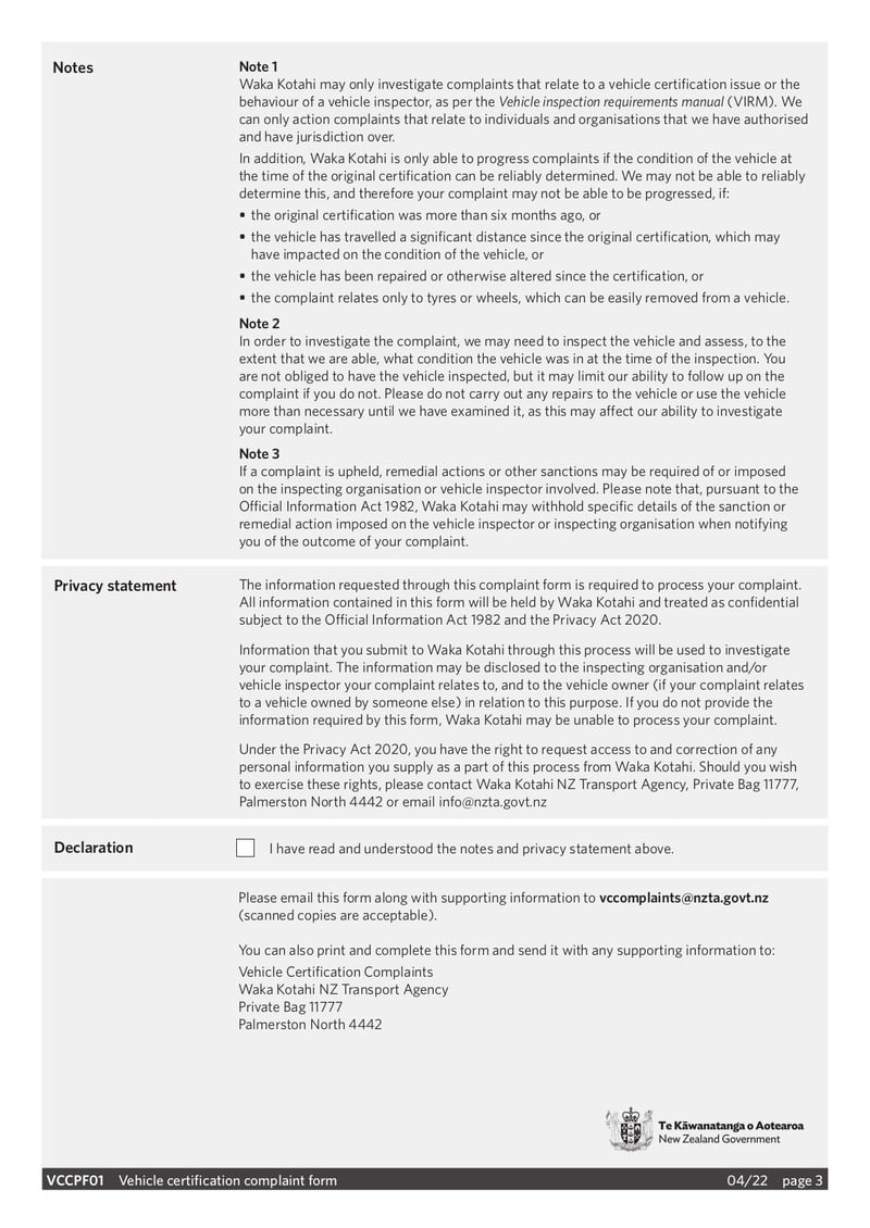 Large thumbnail of Form VCCPF01 - Apr 2022