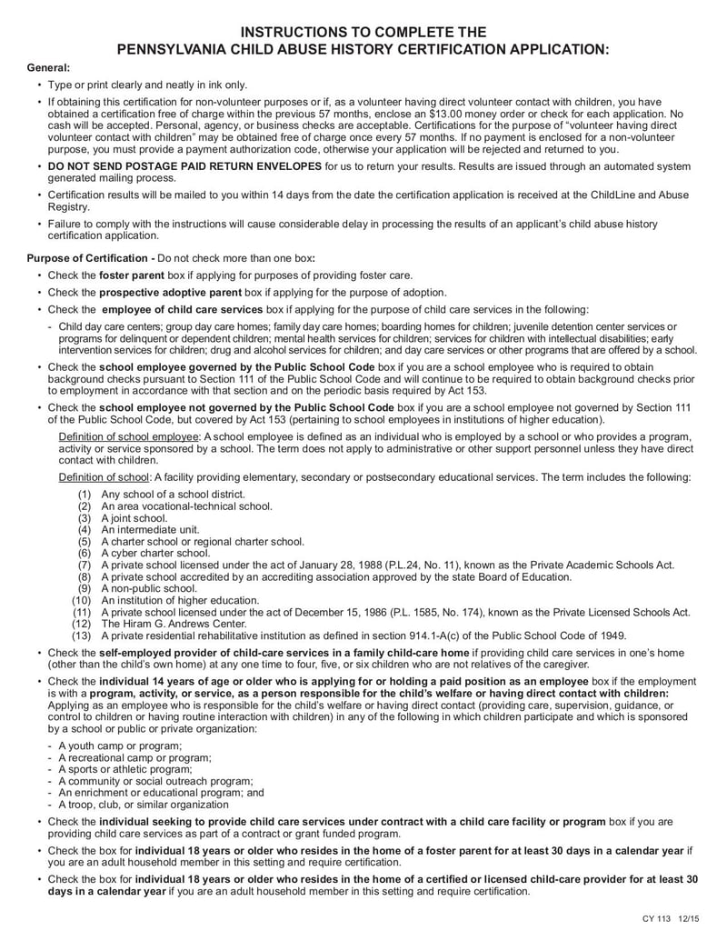 Large thumbnail of Form CY 113 - Jul 2018