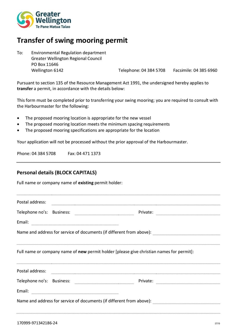 Large thumbnail of Transfer of Swing Mooring Permit - Oct 2021