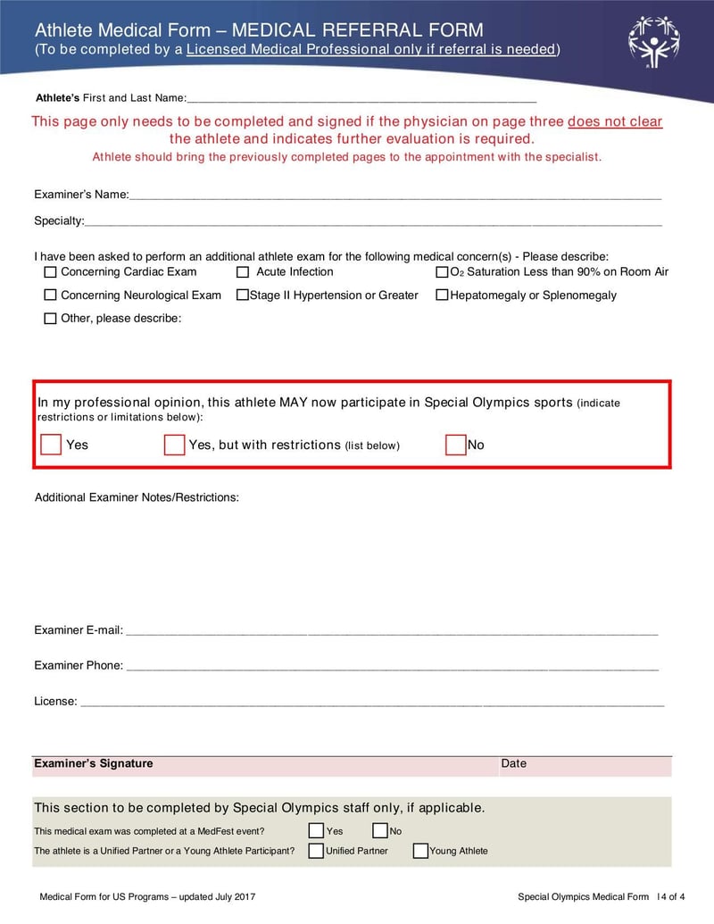 Large thumbnail of SOTX Registration and Medical Form - Sep 2017