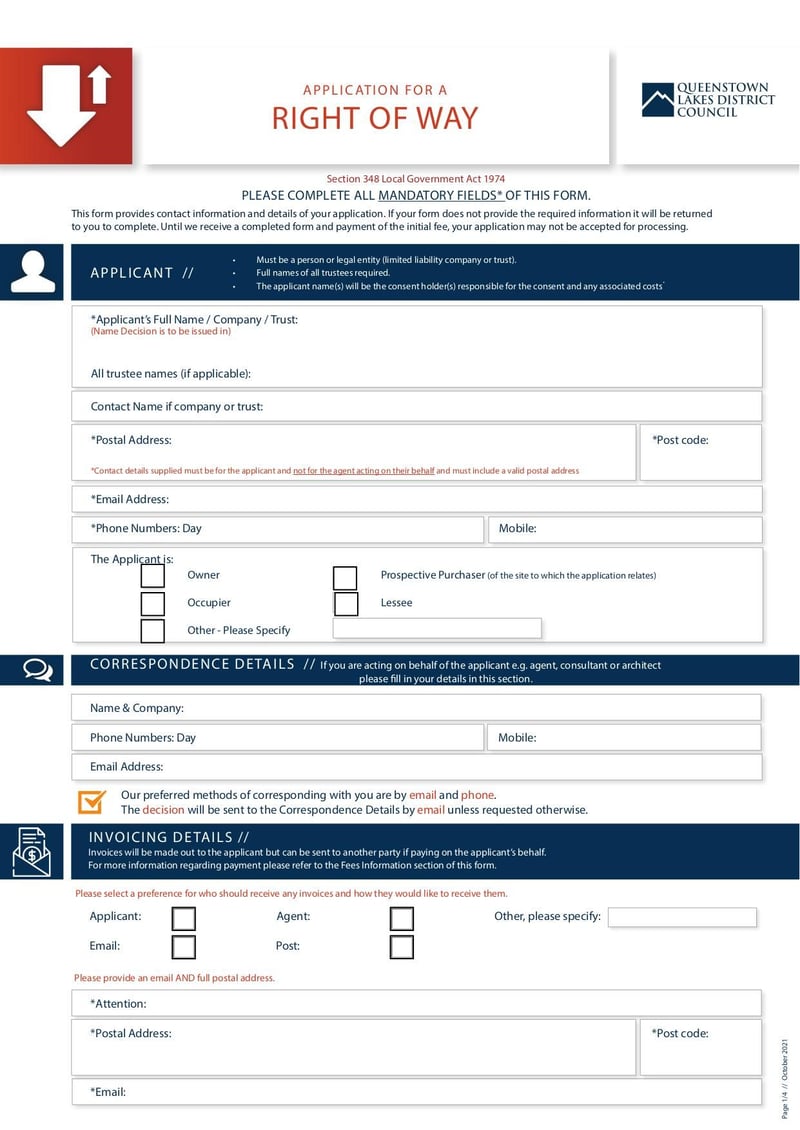 Large thumbnail of Form S348 Application for Right of Way - Oct 2021