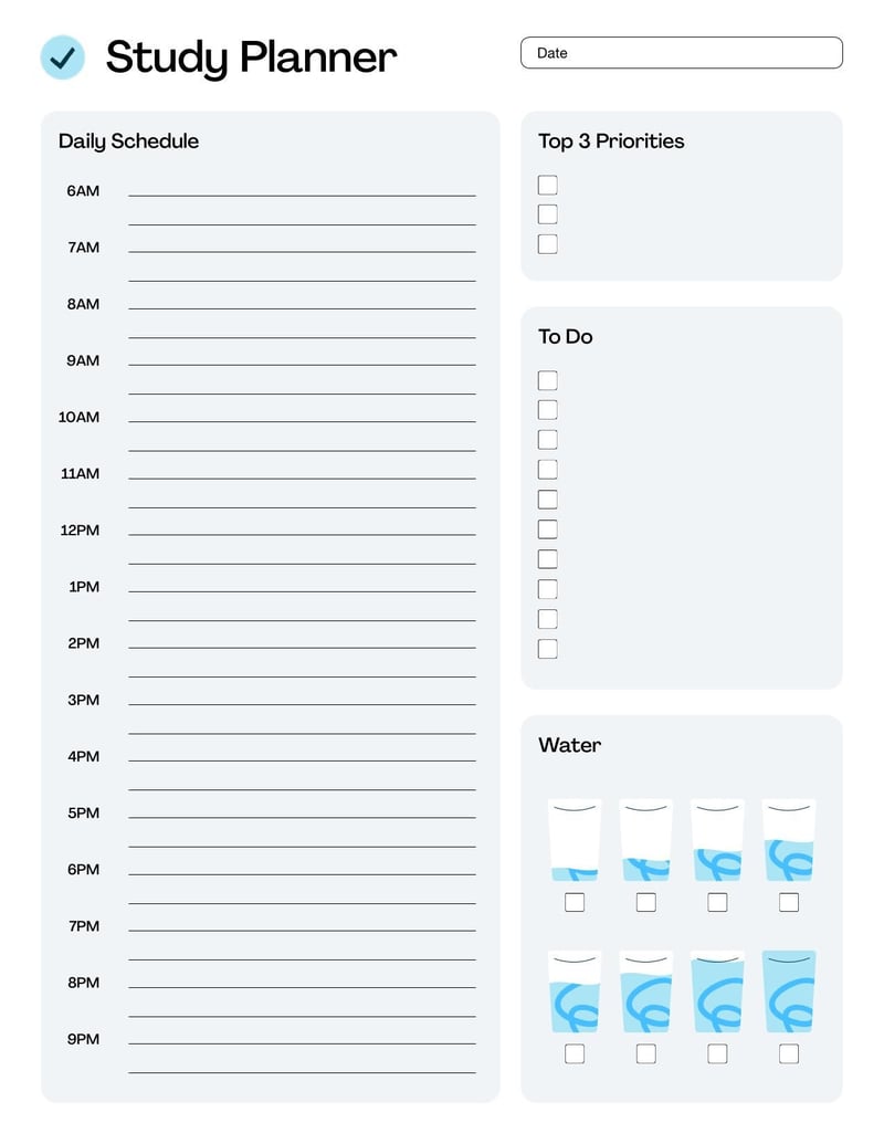 Large thumbnail of Study Planner Template