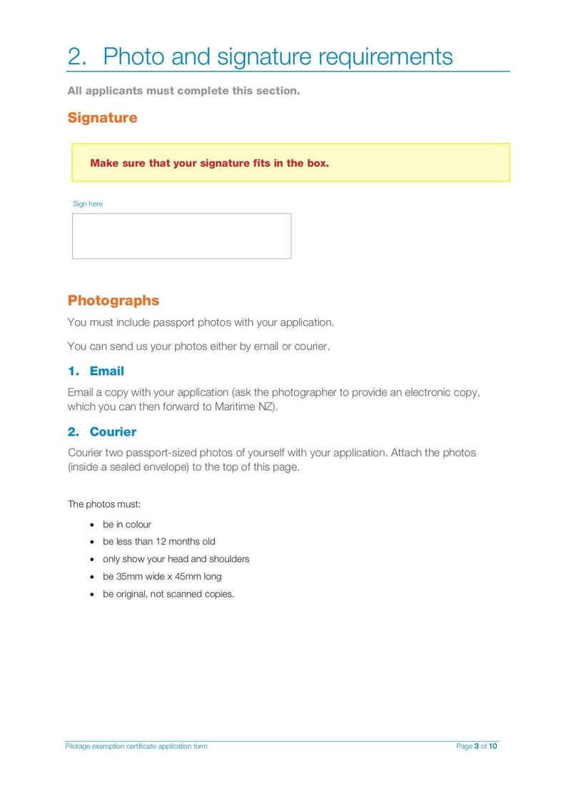 Large thumbnail of Pilot Exemption Certificate Application Form - Mar 2021