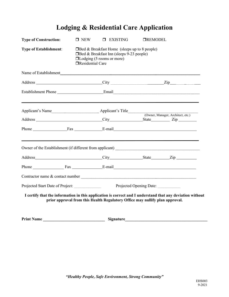 Large thumbnail of Form EHS003