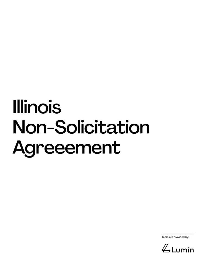 Non-Solicitation Agreement Illinois for restricting former employees from soliciting clients or staff in compliance with Illinois employment law