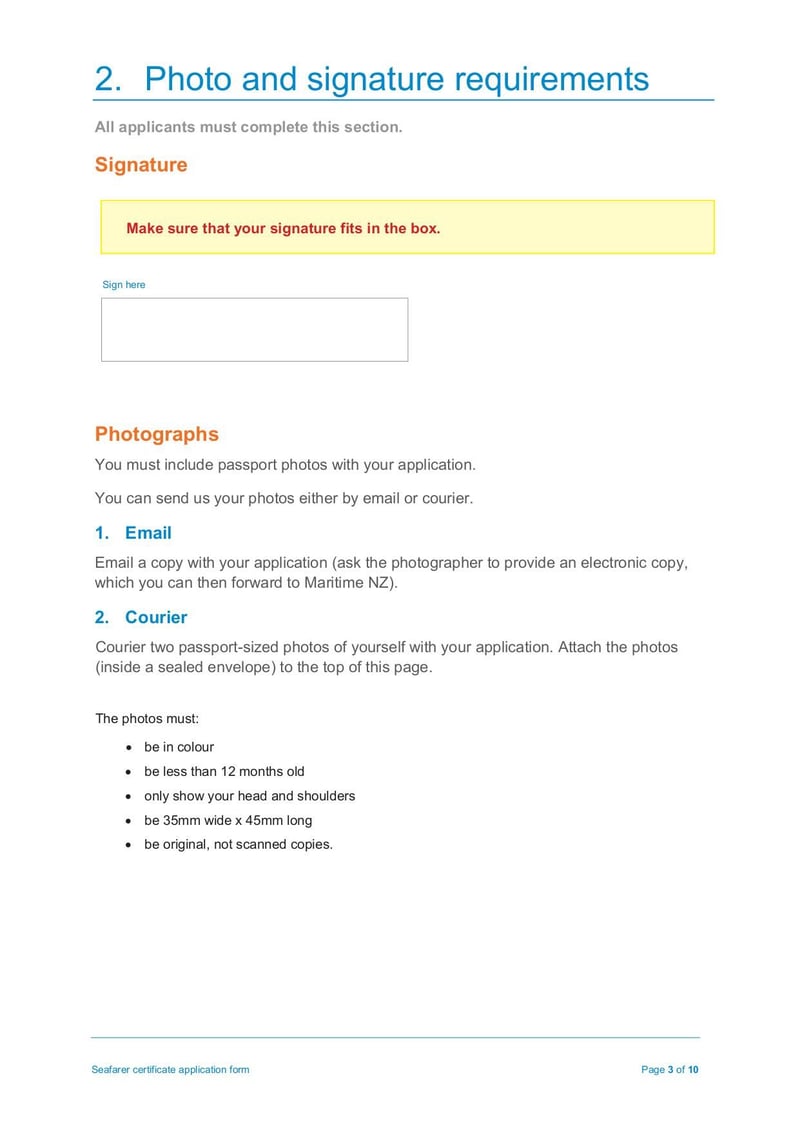 Large thumbnail of Seafarer Certificate Application Form - Oct 2020