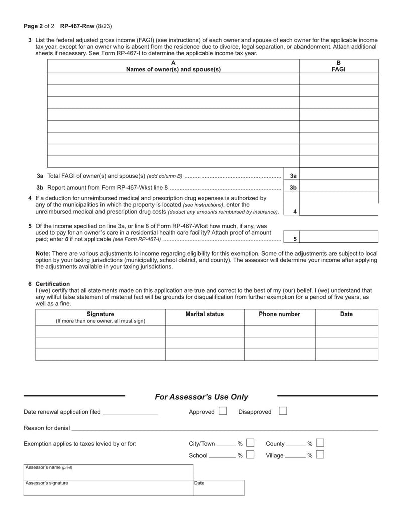Large thumbnail of Form RP-467-RNW - 2023