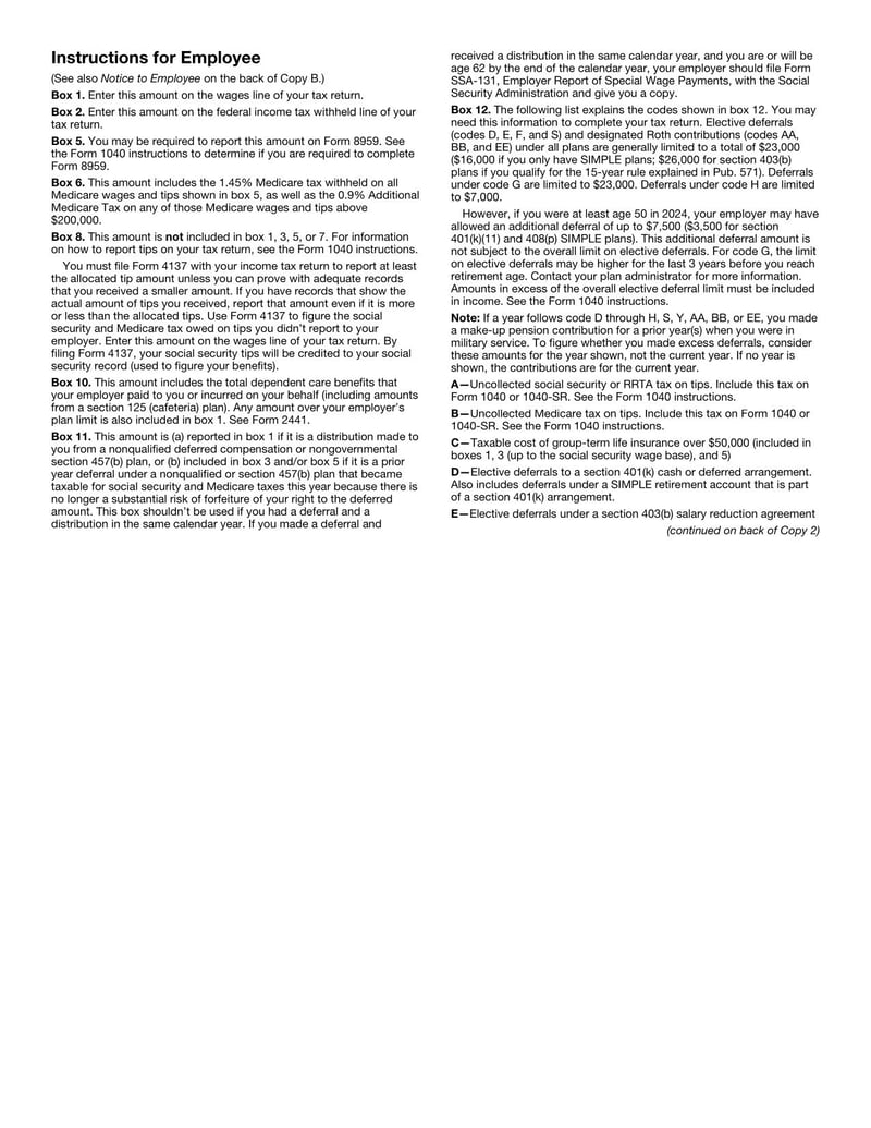 Large thumbnail of Form W-2 - Jan 2024