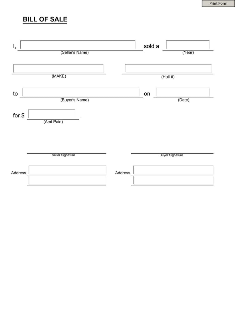 Iowa Boat Bill of Sale | Fill and sign with Lumin for Boat Bill Of Sale Form Free Printable